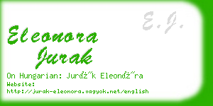 eleonora jurak business card